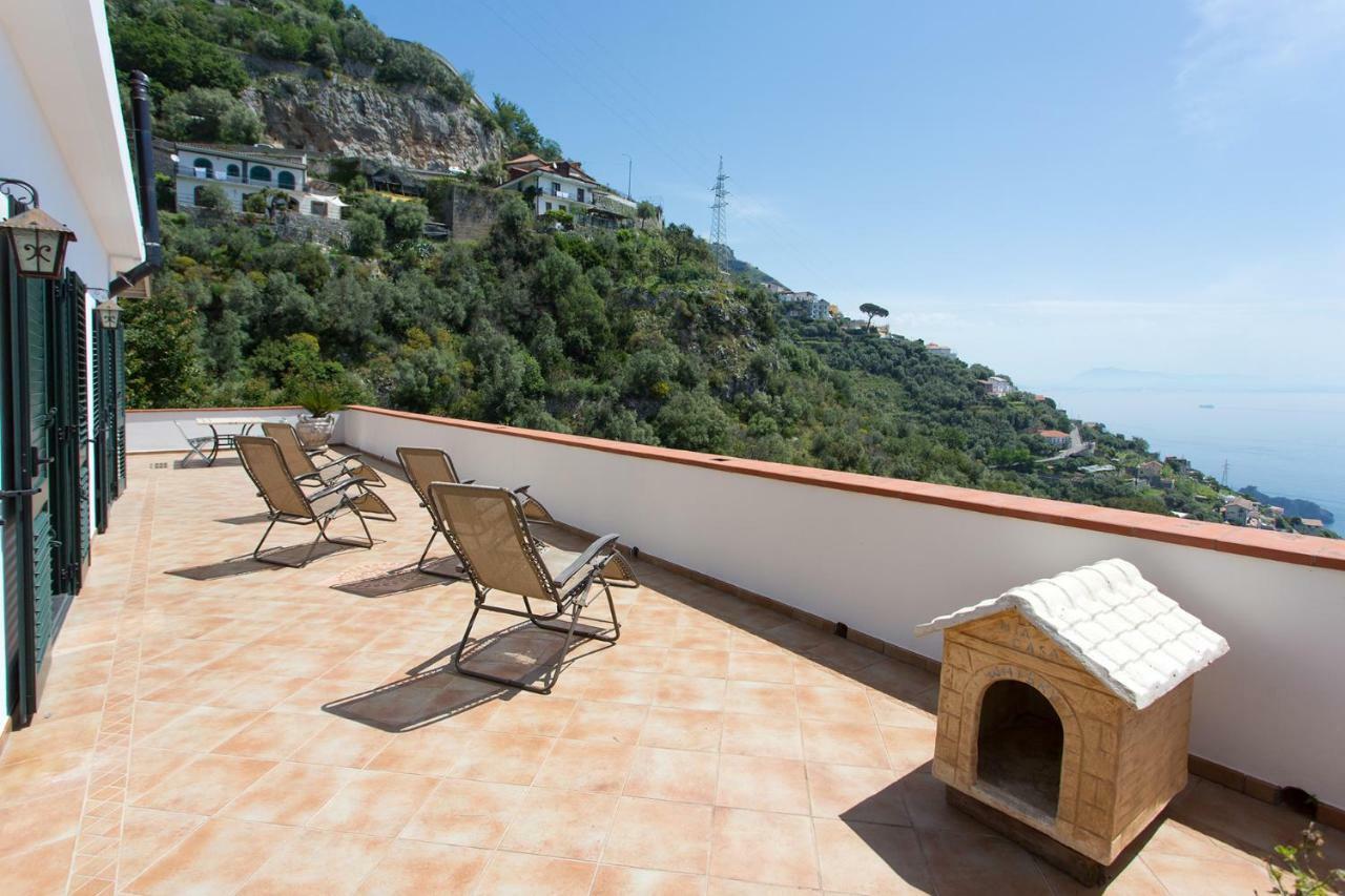 "Casalena" Villa A Furore Amalfi Coast Con Grande Terrazzo E Vista Sul Mare Zewnętrze zdjęcie
